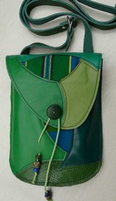 sac tissage vert