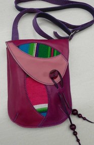 sac tissage violet